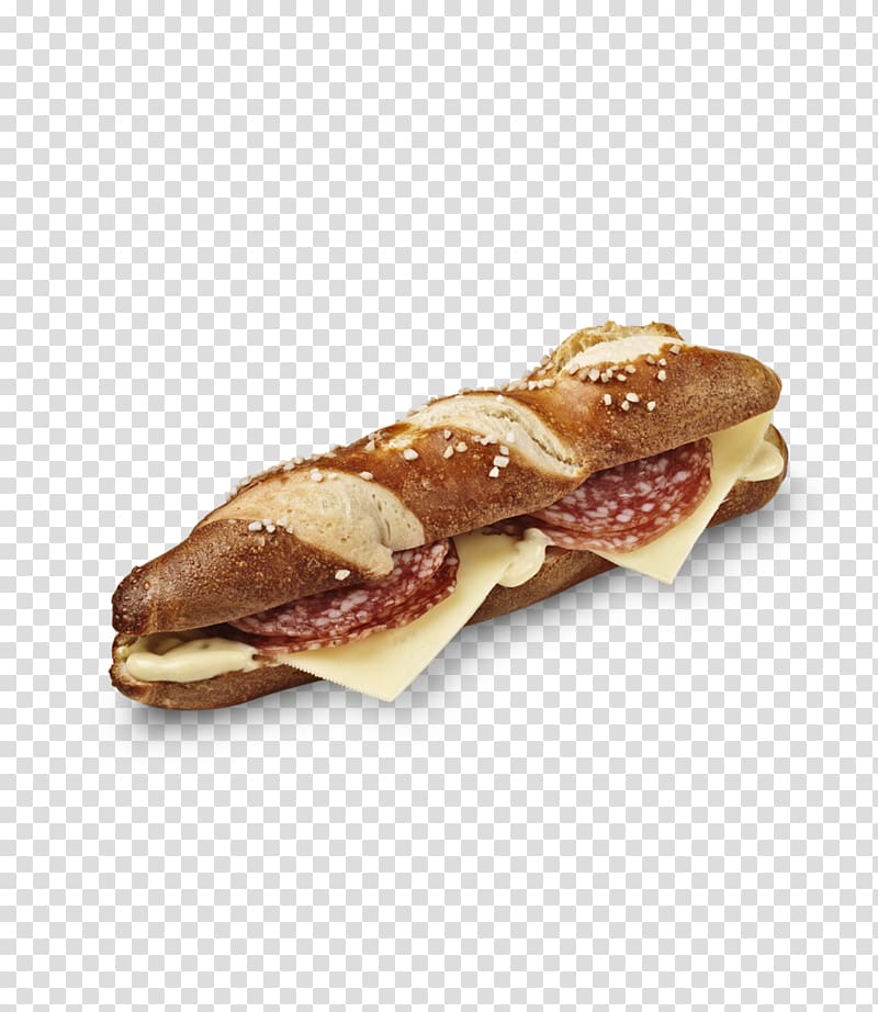 Ham Breakfast sandwich Salami Bocadillo Pretzel, ham transparent background PNG clipart
