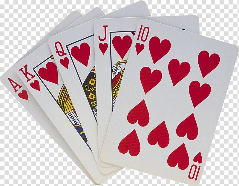 straight flush, Playing card Royal Flush , Playing cards transparent background PNG clipart