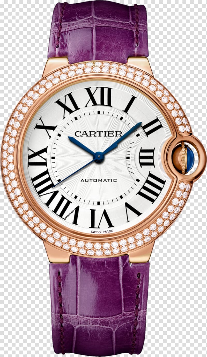 Cartier Ballon Bleu Watch Blue Clock, watch transparent background PNG clipart