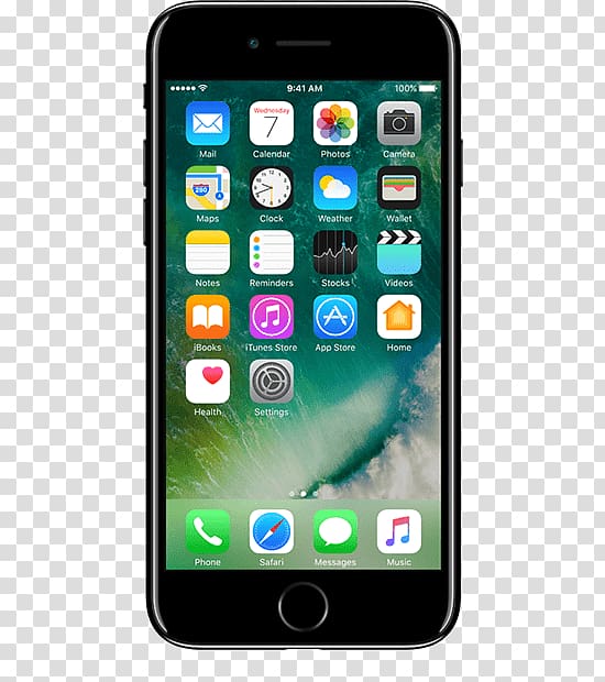 jet black iPhone 7, Iphone 7 Black transparent background PNG clipart