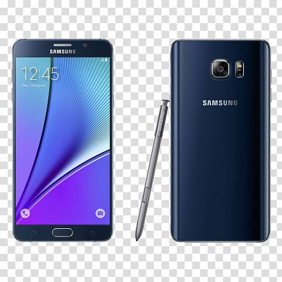 Samsung Galaxy Note 5 black 4G unlocked, samsung transparent background PNG clipart