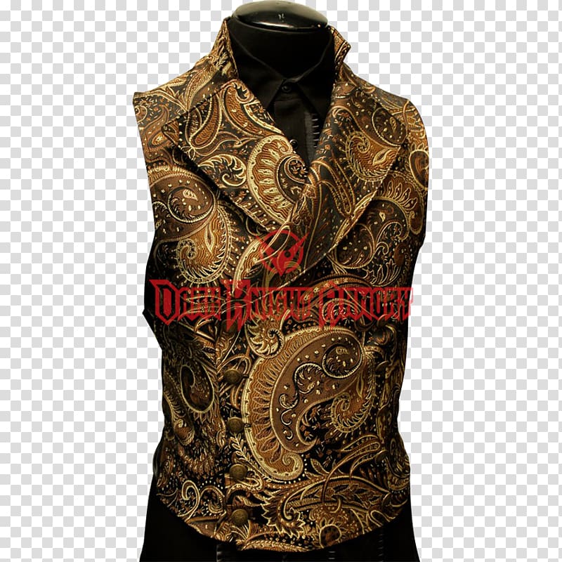 Steampunk Waistcoat Gilets Gothic fashion Brocade, jacket transparent background PNG clipart