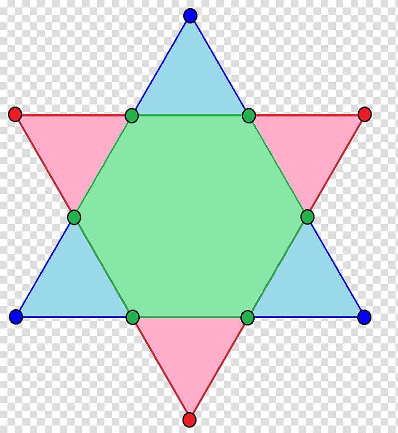 Right triangle Hexagram Regular polygon, blue polygons transparent background PNG clipart