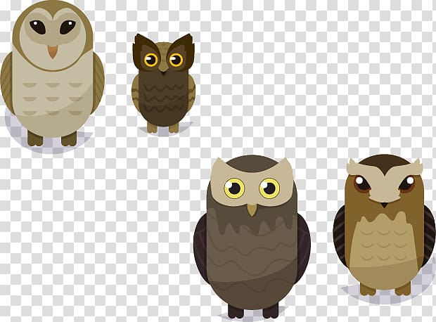 The Owl Tree Bird, 4 owl material transparent background PNG clipart