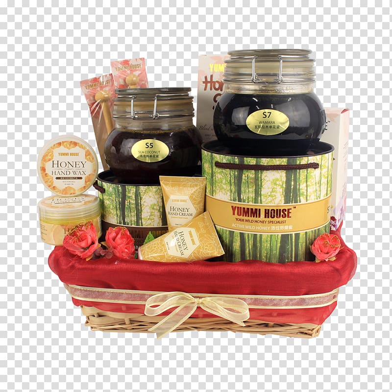 Food Gift Baskets Hamper Price, honey spoon transparent background PNG clipart