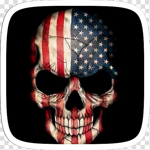 Human skull symbolism United States Skull art, united states transparent background PNG clipart