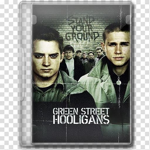 Charlie Hunnam Elijah Wood Green Street Matt Buckner Pete Dunham, Hooligans transparent background PNG clipart
