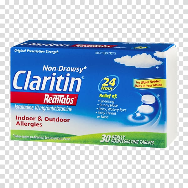 Loratadine Non-Drowsy Allergy Children's Claritin Tablet, allergy transparent background PNG clipart