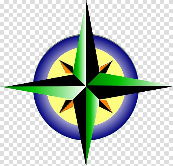 Cardinal direction North , star point transparent background PNG clipart