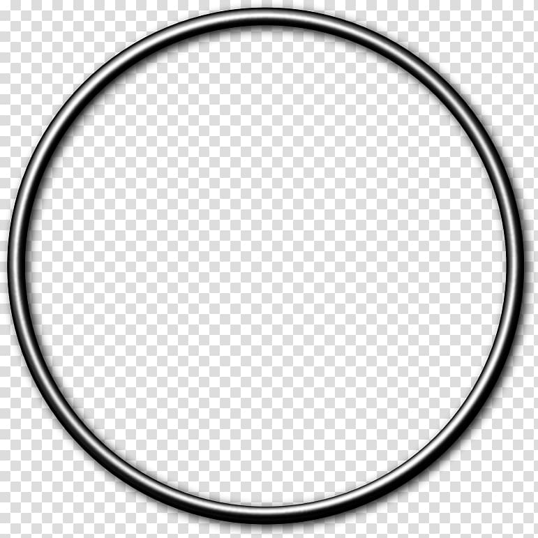Circle Gasket O-ring Curtain Hoop rolling, silver frame transparent background PNG clipart