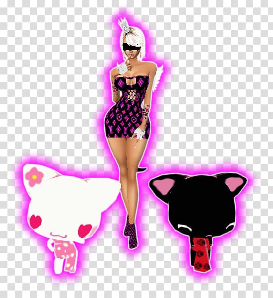 Pink M Character Fiction , imvu avatar transparent background PNG clipart