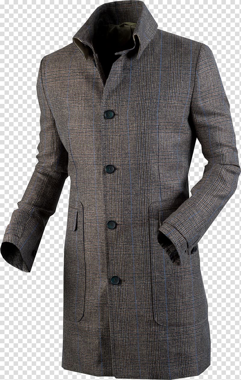 Overcoat T-shirt Jacket Clothing, knit transparent background PNG clipart