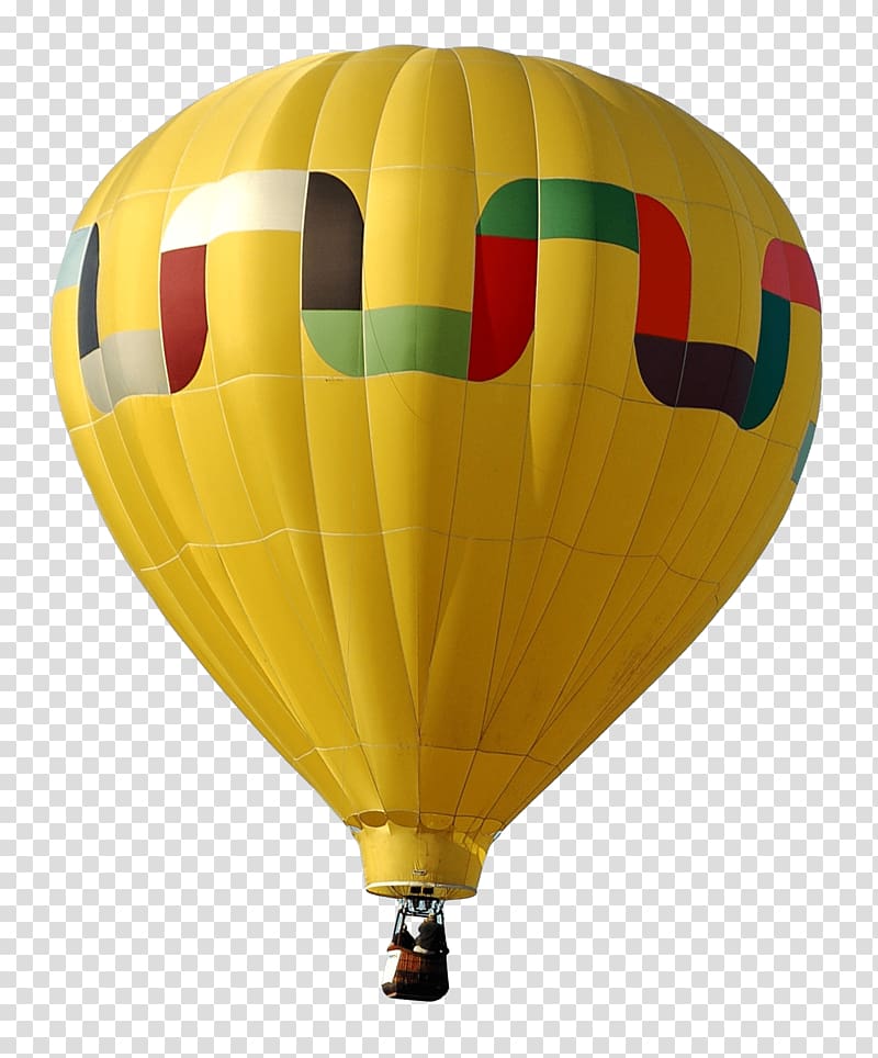 yellow hot air balloon illustration, Yellow Hot Air Balloon transparent background PNG clipart
