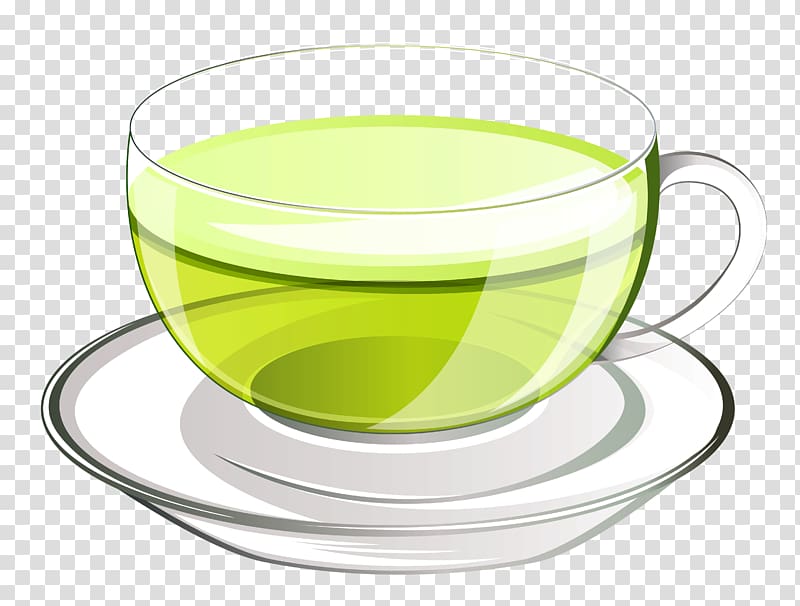 Green tea Coffee Teacup, tea transparent background PNG clipart