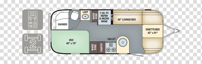 Haydocy Airstream & RV Caravan Campervans Floor plan, Battery Furnace transparent background PNG clipart
