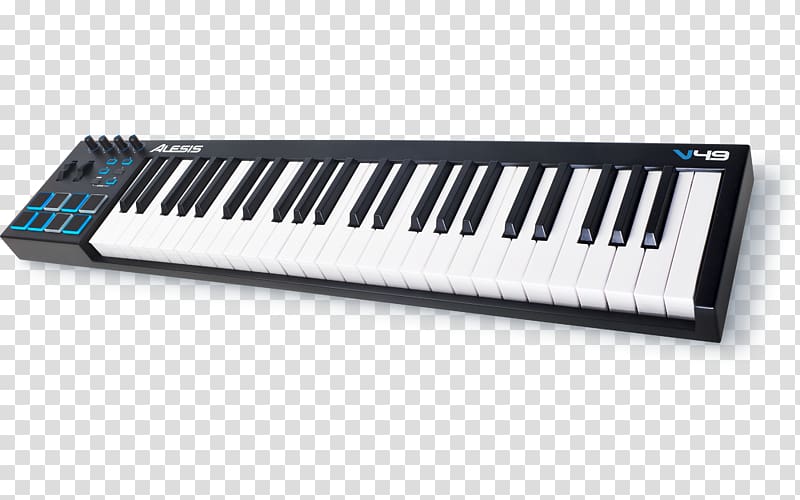 MIDI Controllers MIDI keyboard Musical keyboard Alesis, Piano keys transparent background PNG clipart