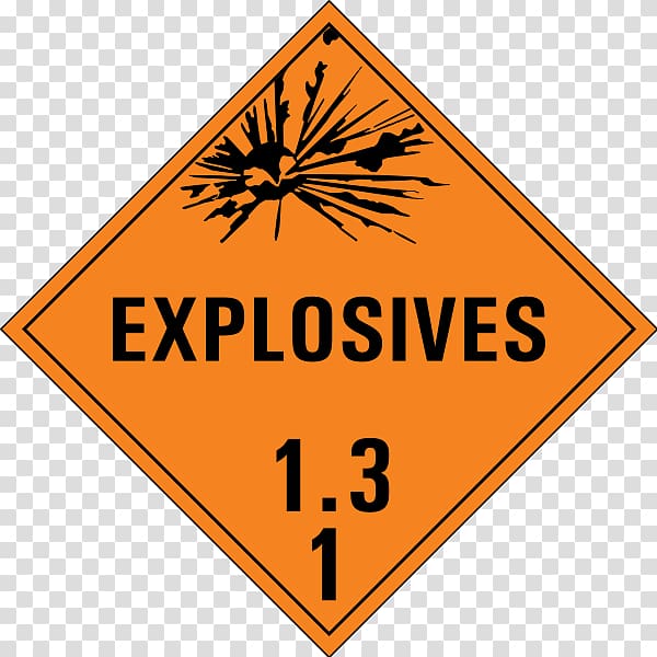 Dangerous goods Explosive material Explosion Placard Hazard, explosion label transparent background PNG clipart