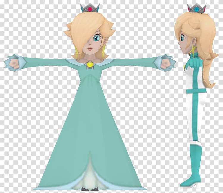 Rosalina Mario Character Figurine, mario transparent background PNG clipart