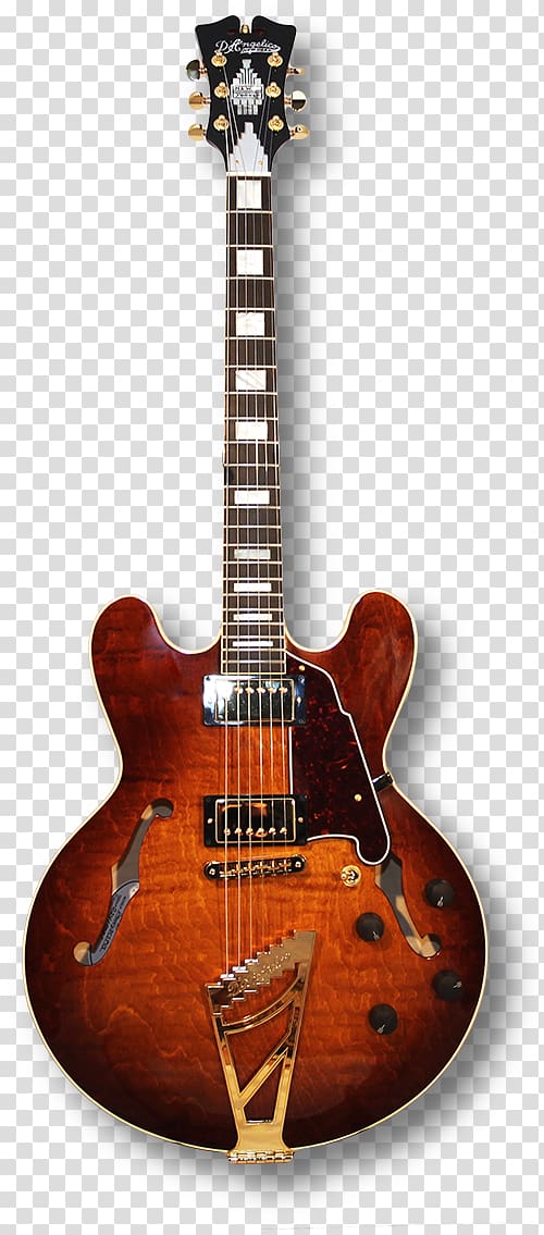 Gibson ES-335 Electric guitar Lucille Sunburst, unique beautiful acoustic guitars transparent background PNG clipart