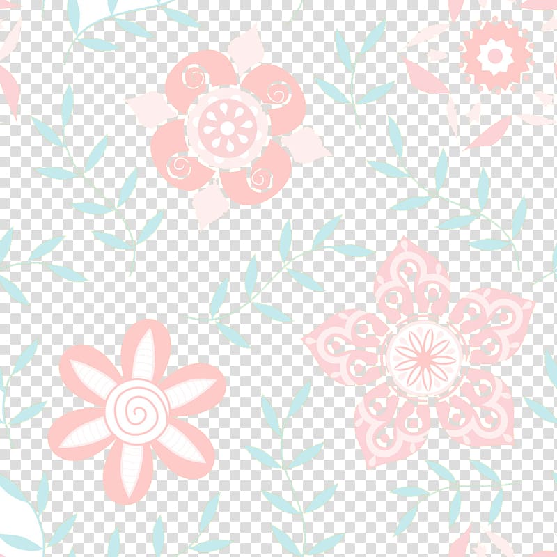 peach and green flowers illustration, Petal Textile Floral design Pattern, Fresh and beautiful floral background transparent background PNG clipart