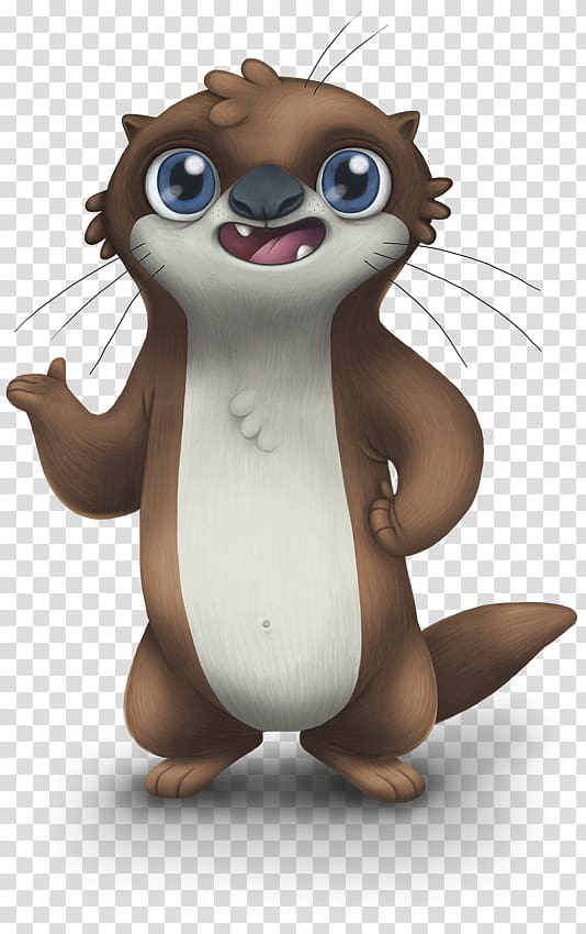 Water4Otter Procyonidae Bear Cartoon, otter transparent background PNG clipart