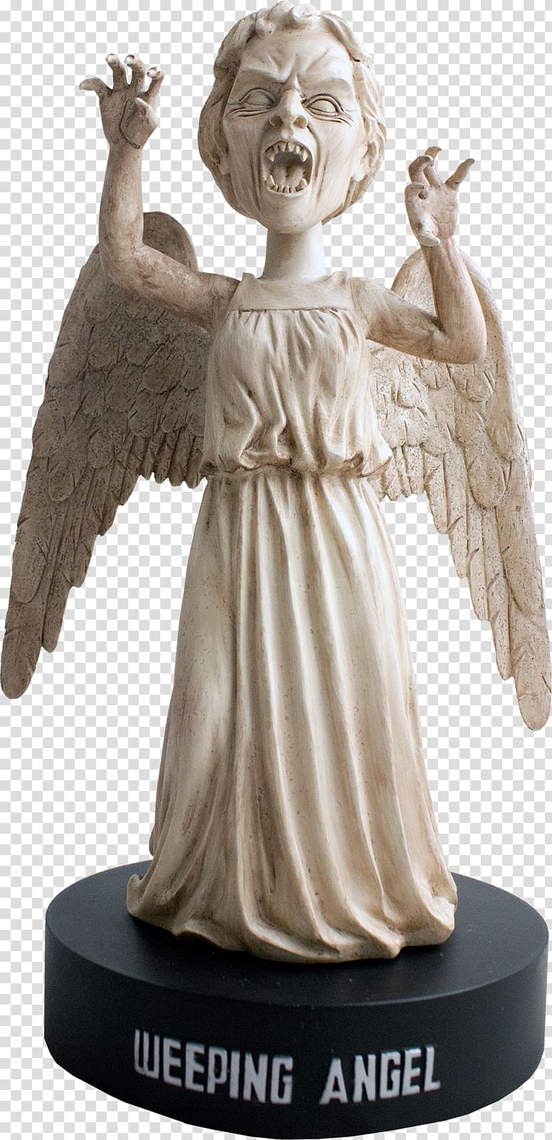 Statue Doctor Weeping Angel Bobblehead Figurine, doctor head transparent background PNG clipart