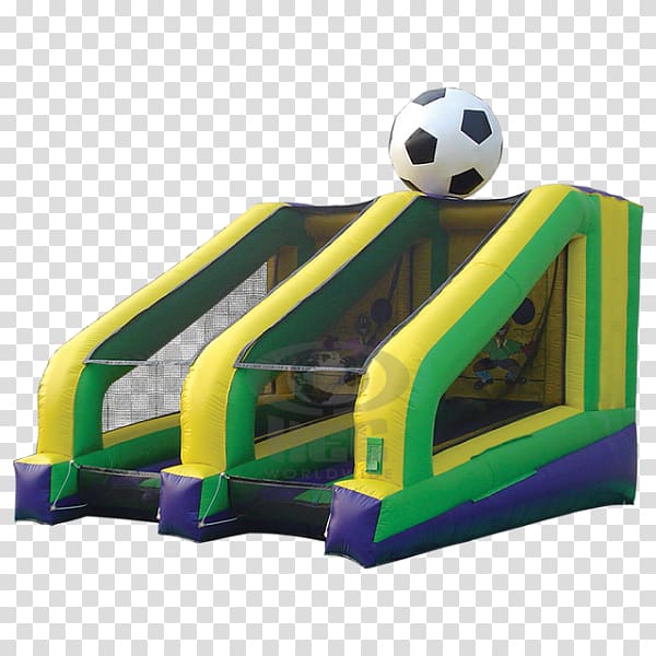 Inflatable Bouncers Football Penalty shootout Game, football transparent background PNG clipart