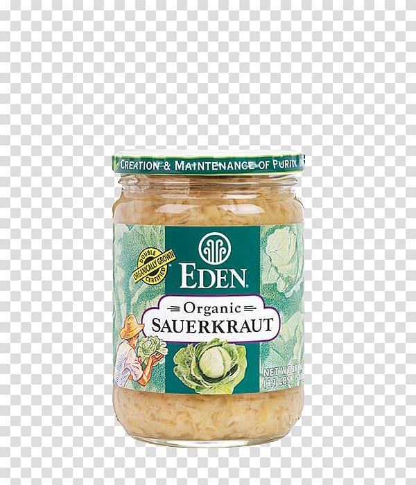 Organic food Condiment Eden Foods Inc. Sauerkraut, organic food items transparent background PNG clipart
