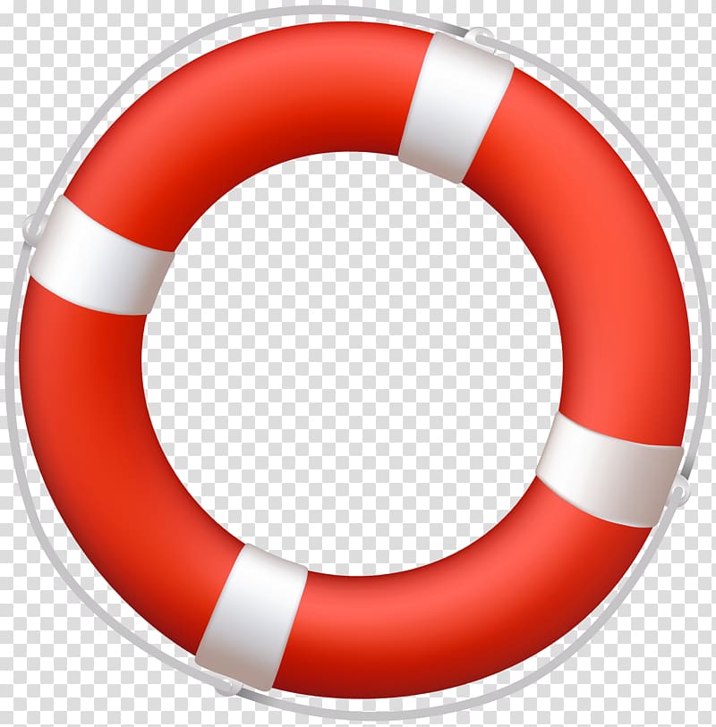 orange and white inflatable swim ring illustration, Lifebuoy Life Jackets Swim ring , life buoy transparent background PNG clipart