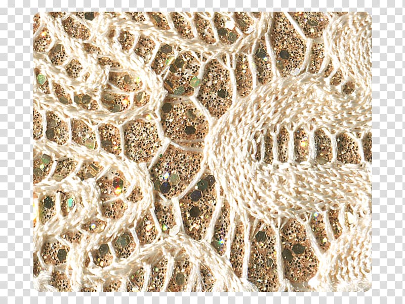 Doily Lace Brown, glitter material transparent background PNG clipart
