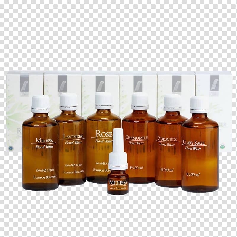 Herbal distillate Damask rose Rose oil Toner Skin care, oil transparent background PNG clipart