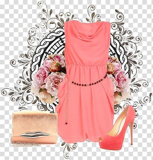 Fashion Dress Ashford.com Clothing Spring, Pink Tee Dress transparent background PNG clipart