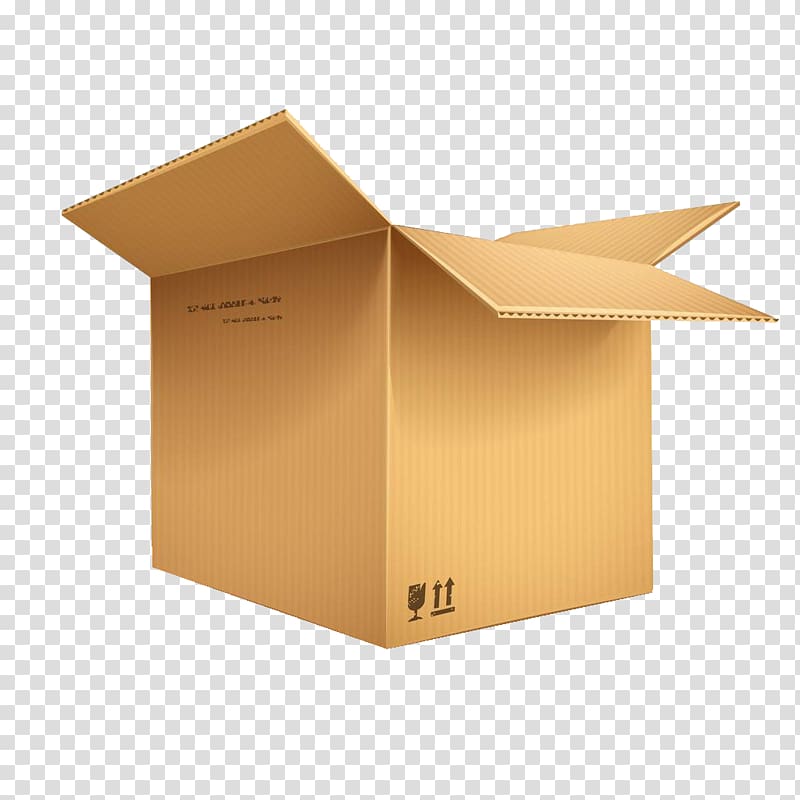 brown box, Kraft paper Cardboard box, Kraft cardboard box transparent background PNG clipart