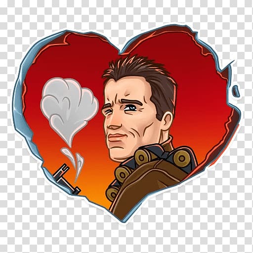 The Terminator Arnold Schwarzenegger Sticker YouTube Telegram, arnold schwarzenegger transparent background PNG clipart