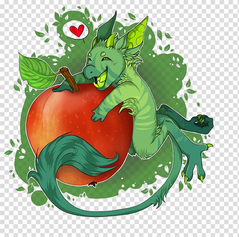 Dragon Cartoon Vegetable Fruit, dragon transparent background PNG clipart