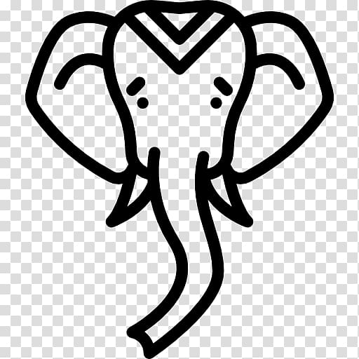 Indian elephant African elephant Computer Icons , hand drawn animals transparent background PNG clipart