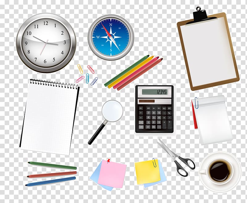 Paper School supplies Office supplies Notebook, compass transparent background PNG clipart