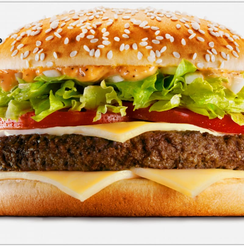 Big N\' Tasty Hamburger Fast food Cheeseburger McDonald\'s Quarter Pounder, bacon transparent background PNG clipart