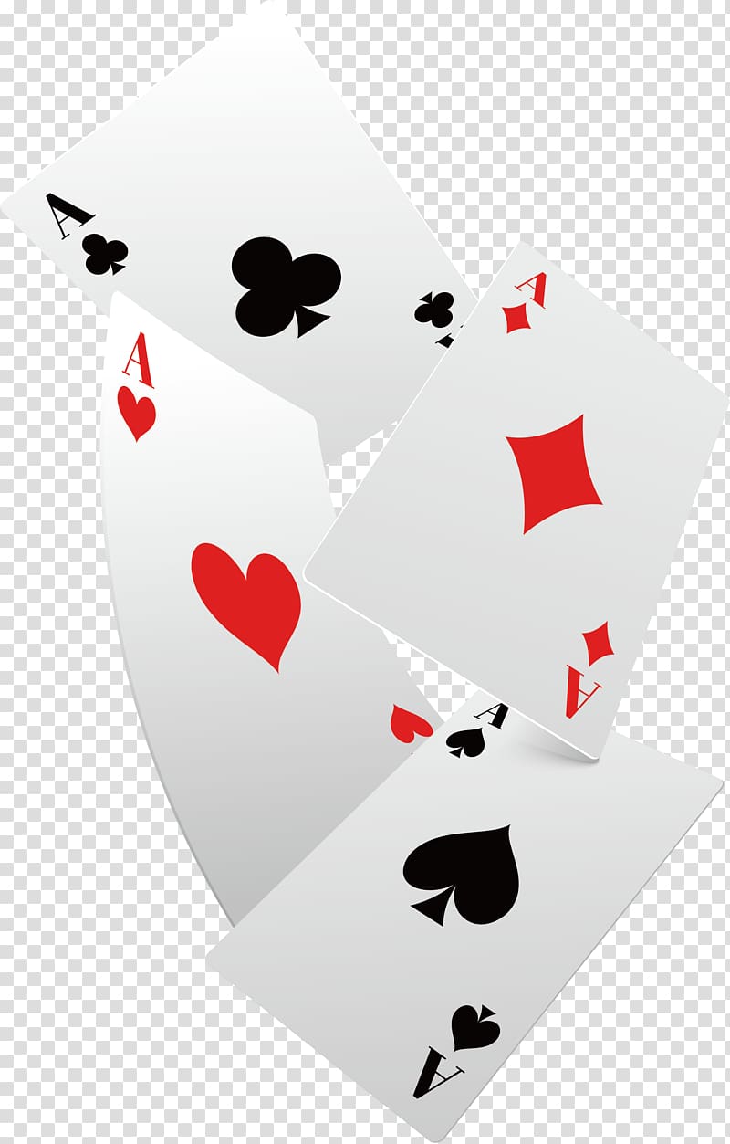 Cassino Blackjack Casino Playing card Poker, Falling poker cards, four assorted-color Ace of playing cards illustration transparent background PNG clipart
