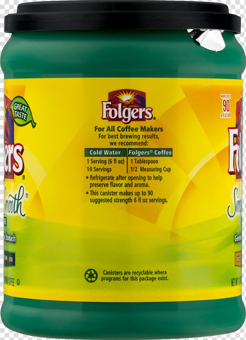 Coffee Folgers Decaffeination Drink Roasting, Coffee transparent background PNG clipart