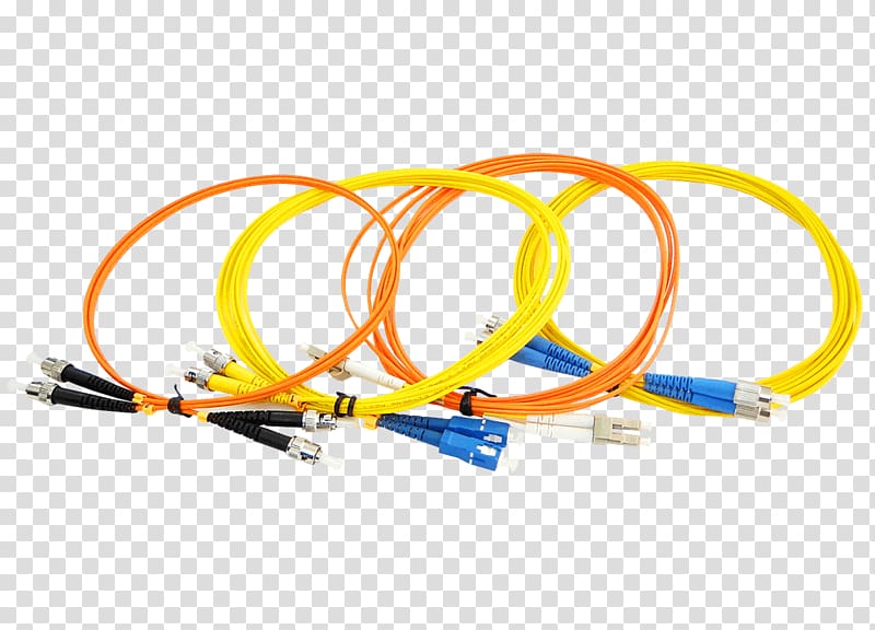 Optical fiber cable Fiber optic patch cord Patch cable Optical fiber connector, others transparent background PNG clipart