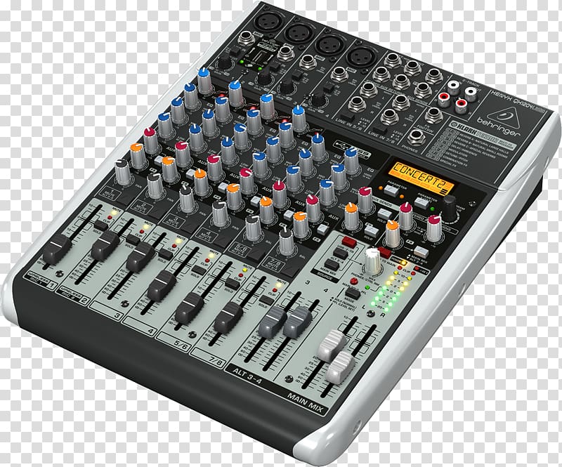 Microphone Behringer Xenyx X1204USB Audio Mixers Behringer Mixer Xenyx, microphone transparent background PNG clipart