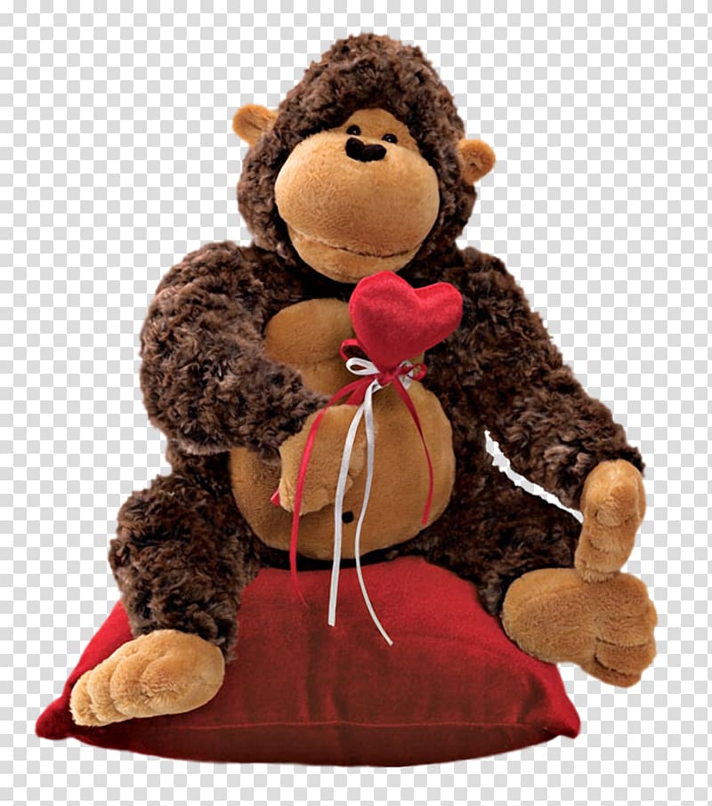 Stuffed Animals & Cuddly Toys Monkey Teddy bear Plush, monkey transparent background PNG clipart