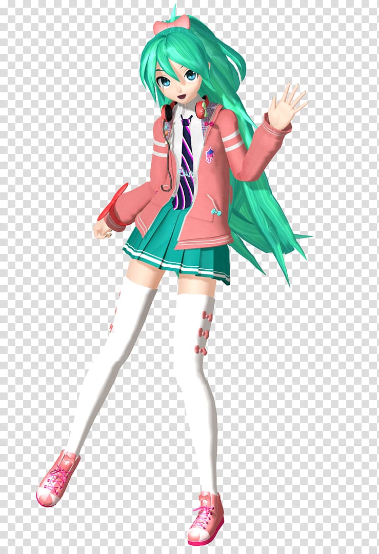 Hatsune Miku: Project DIVA F Vocaloid Minecraft Black Rock Desert, school model transparent background PNG clipart