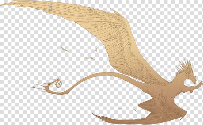Dragon Art Drawing Sketch, floating feathers transparent background PNG clipart