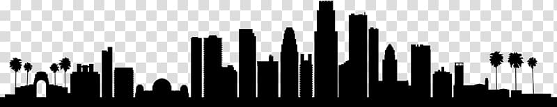 silhouette of high-rise buildings, Los Angeles Skyline, los angeles transparent background PNG clipart