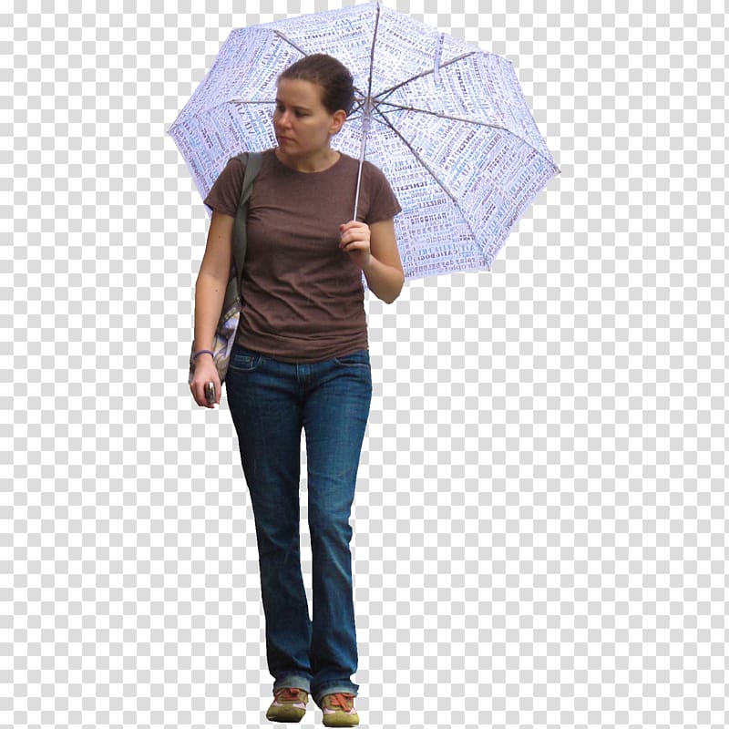 Umbrella People, woman transparent background PNG clipart