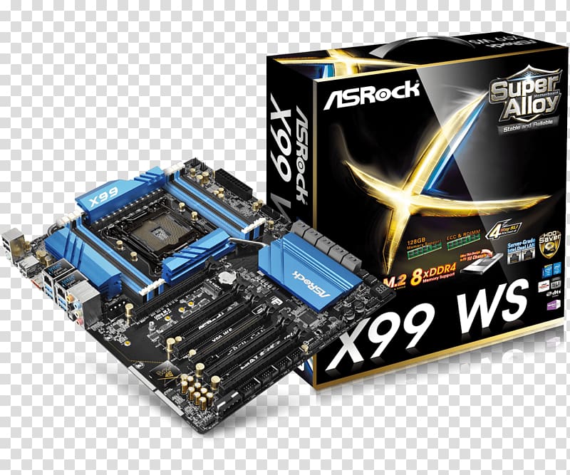 ASRock X99 Extreme11 LGA 2011-v3 Intel X99 SATA 6Gb/s USB 3.0 Extended ATX Intel Motherboard, intel transparent background PNG clipart