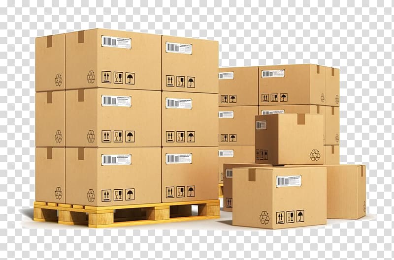 Logistics Cargo Packaging and labeling Intermodal container Transport, box transparent background PNG clipart