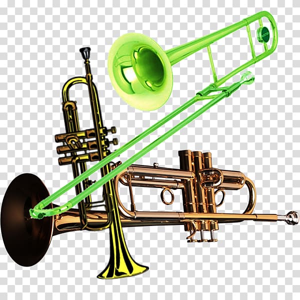 Trumpet Trombone Metal Wind instrument, Physical metal Trombone transparent background PNG clipart